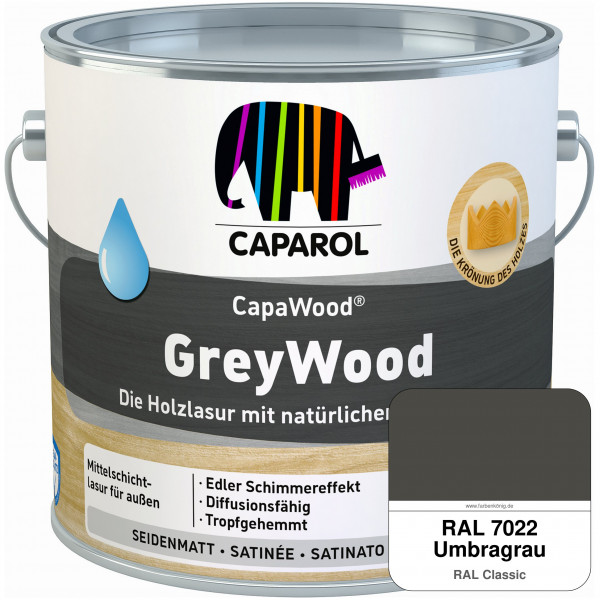 CapaWood® GreyWood (RAL 7022 Umbragrau) - ersetzt Capadur GreyWood