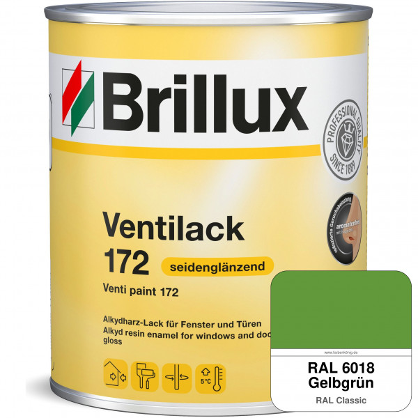 Ventilack Seidenglanz 172 (RAL 6018 Gelbgrün)