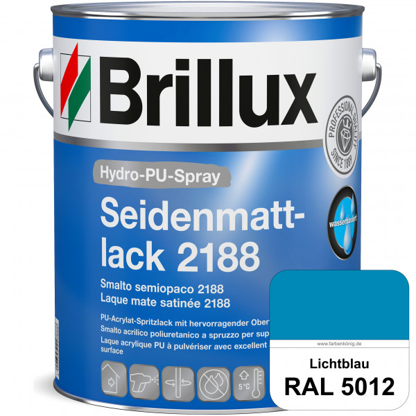 Hydro-PU-Spray Seidenmattlack 2188 (RAL 5012 Lichtblau) hochwertiger Lack speziell für das XVLP-Spri