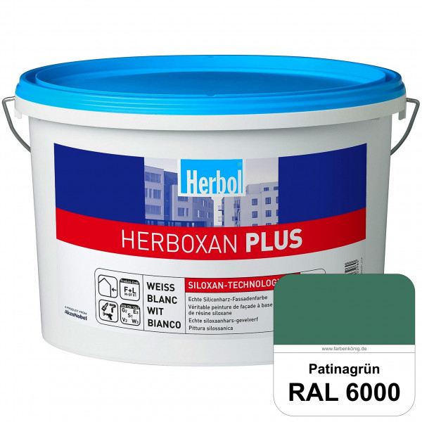 Herboxan Plus (RAL 6000 Patinagrün) Siliconharz-Fassadenfarbe für längere saubere Fassaden