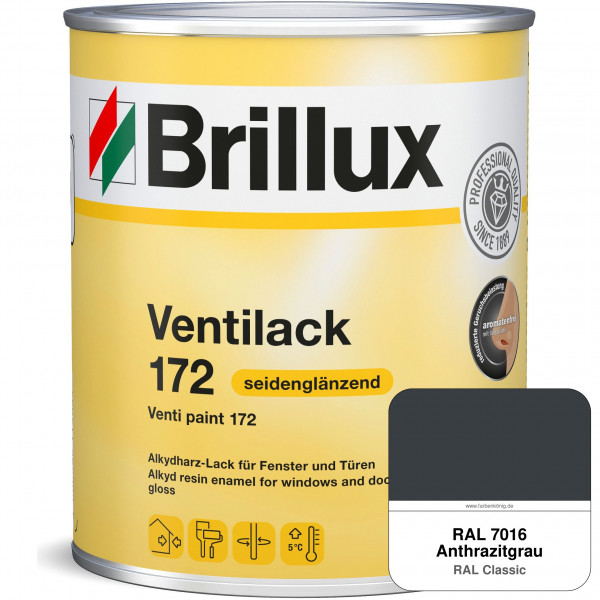 Ventilack Seidenglanz 172 (RAL 7016 Anthrazitgrau)
