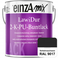 einzA LawiDur 2-K-PU-Buntlack - Seidenglanz (RAL 9017 Verkehrsschwarz)