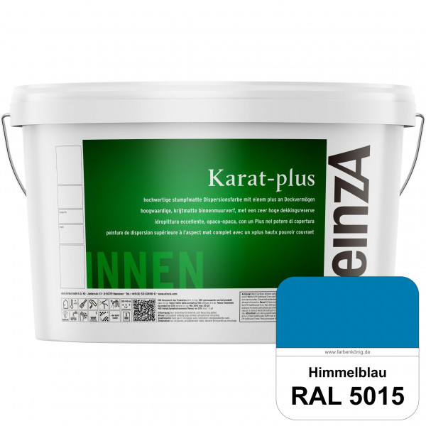 einzA Karat-plus (RAL 5015 Himmelblau) Innenwandfarbe mit herausragenden Produkteigenschaften