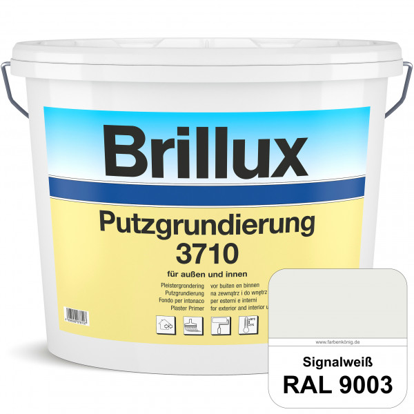 Putzgrundierung 3710 (RAL 9003 Signalweiß) Wetterbeständige & quarzhaltige Grundierfarbe auf Dispers
