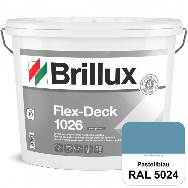 Flex-Deck ELF 1026 (RAL 5024 Pastellblau) Hochwertige Innendispersion für Decken mit Installationen