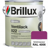 Impredur Ventilack 822 (RAL 4006 Verkehrspurpur) Seidenglanzlack (lösemittelhaltig) Fenster & Türen 