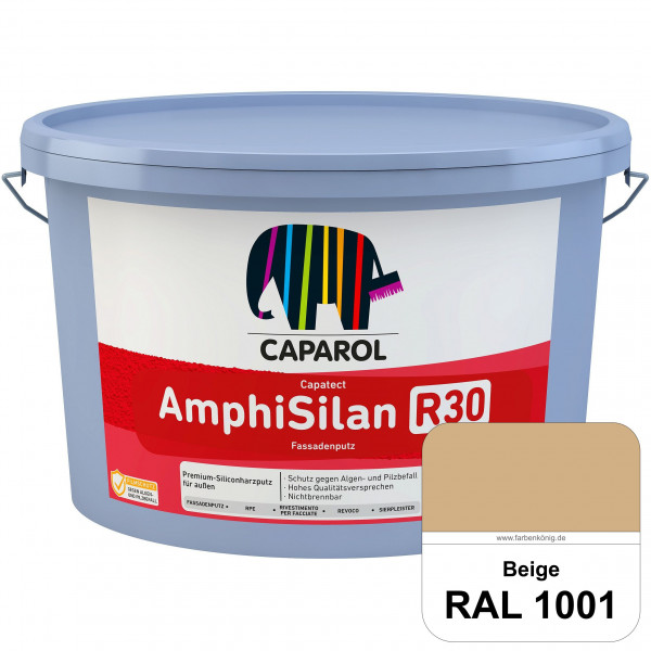 Capatect AmphiSilan Fassadenputz R30 (RAL 1001 Beige) Spezielle Innenfarbe für die rationelle Beschi