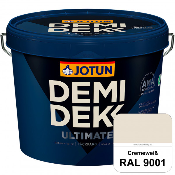 DEMIDEKK ULTIMATE Täckfärg - Deckende Holzfarbe (RAL 9001 Cremeweiß)
