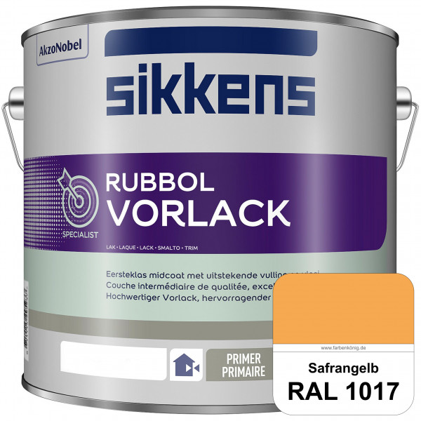 Rubbol Vorlack (RAL 1017 Safrangelb) Aromatenfreier Vorlack der Spitzenklasse (außen & innen)