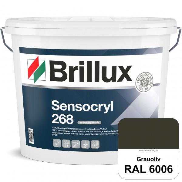 Sensocryl ELF 268 (RAL 6006 Grauoliv) hochwertige seidenglänzende & strapazierfähige Reinacrylat-Inn