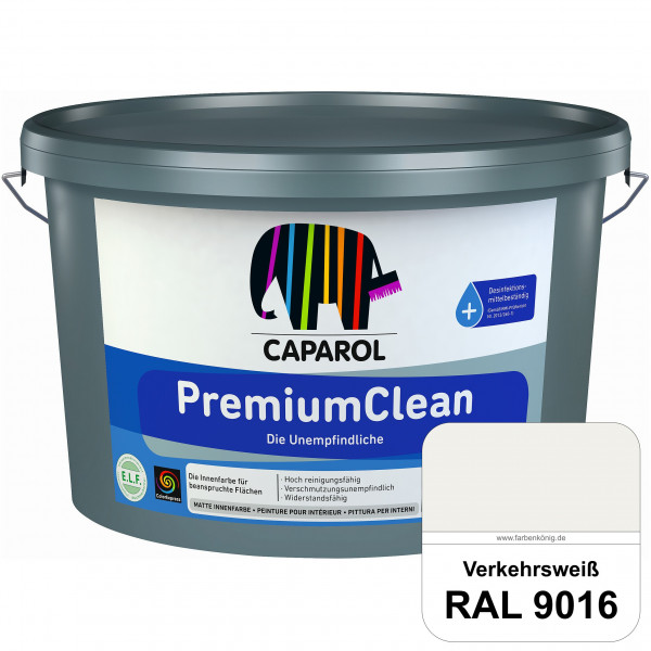 PremiumClean (RAL 9016 Verkehrsweiß) Hoch reinigungsfähige Farbe für beanspruchte Flächen (innen)