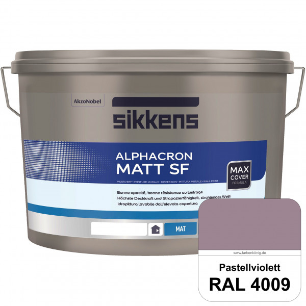 Alphacron Matt SF (RAL 4009 Pastellviolett) stumpfmatte & hochwertige Premium-Wandfarbe (innen)