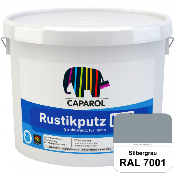 Rustikputz K 15 (RAL 7001 Silbergrau) Dekorputze für dekorative Innenbeschichtungen.