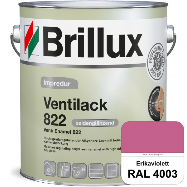 Impredur Ventilack 822 (RAL 4003 Erikaviolett) Seidenglanzlack (lösemittelhaltig) Fenster & Türen in