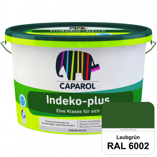Indeko-plus (RAL 6002 Laubgrün) doppeldeckende matte & hochwertige Innenfarbe
