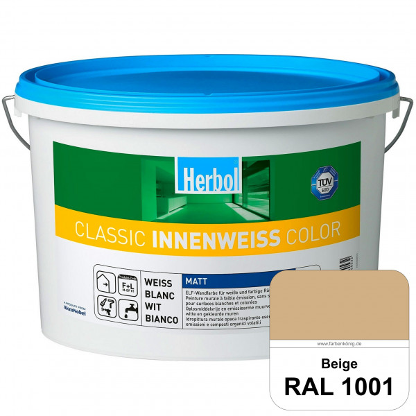 Classic Innenweiss Color (RAL 1001 Beige) Hochwertige Renovierungsfarbe