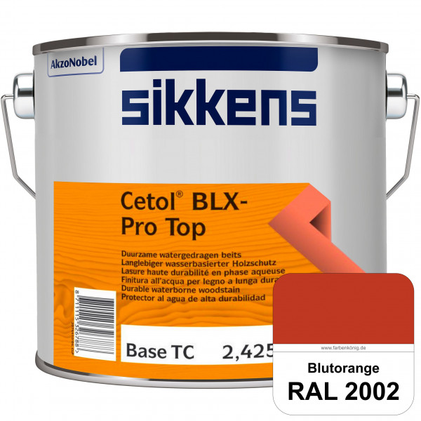 Cetol BLX-Pro Top (RAL 2002 Blutorange) Seidenglänzende & wasserdampfdurchlässige Dickschichtlasur a