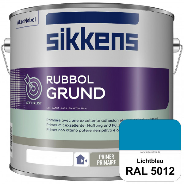 Rubbol Grund (RAL 5012 Lichtblau) Seidenmatte Grund- und Zwischenbeschichtung auf Kunstharzbasis (in