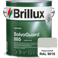 SolvoGuard 885 (RAL 9018 Papyrusweiß) deckende oder lasierende seidenmatte Alkydharz-Holzfarbe für a
