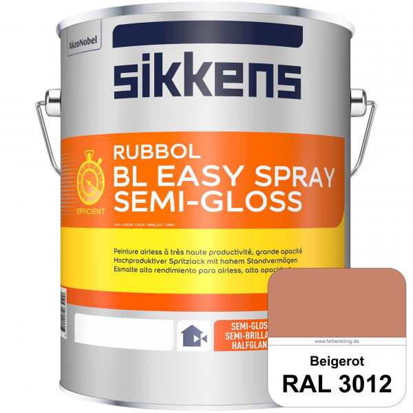 Rubbol BL Easy Spray (RAL 3012 Beigerot) Seidenglänzender Airlesslack (außen & innen)