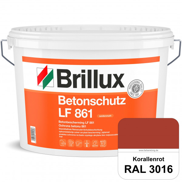 Betonschutz LF 861 (RAL 3016 Korallenrot) Wetterbeständige Lasur für mineralischen Untergründen z. B