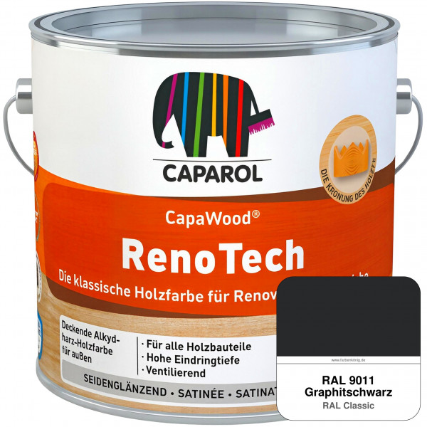 CapaWood® RenoTech (RAL 9011 Graphitschwarz) - ersetzt Capadur RenoTech