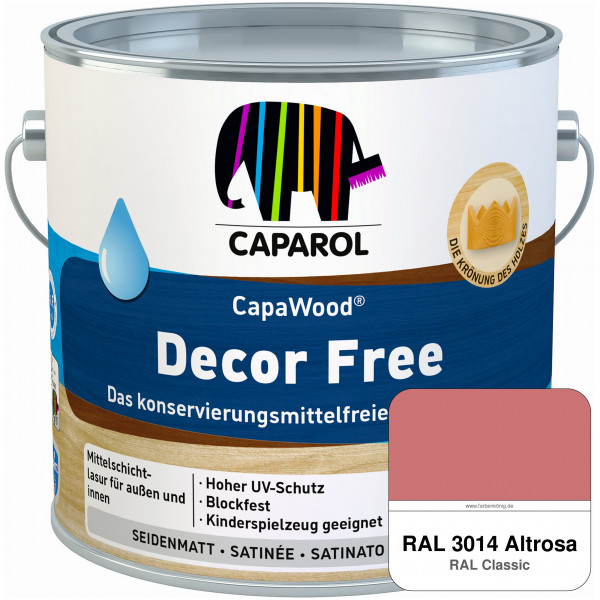 CapaWood® Decor Free (RAL 3014 Altrosa) - ersetzt Capadur DecorLasur KF