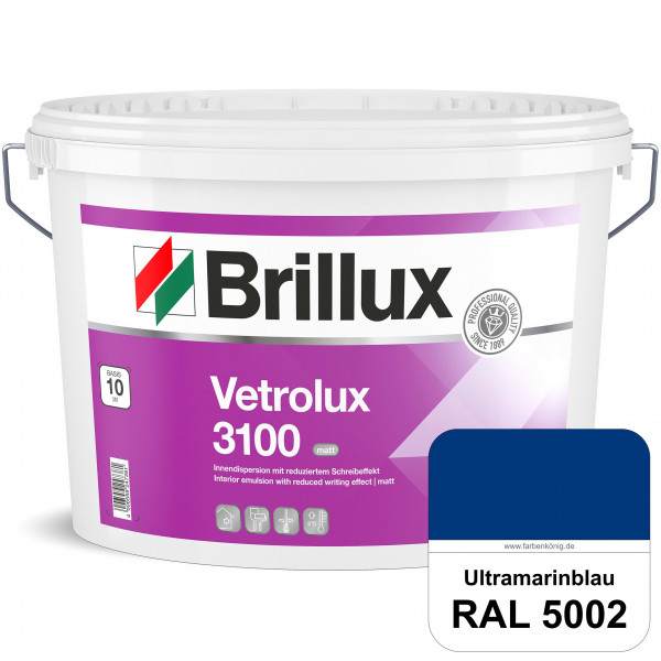 Vetrolux ELF 3100 (RAL 5002 Ultramarinblau) matte & gut zu reinigende Spezial-Innenfarbe