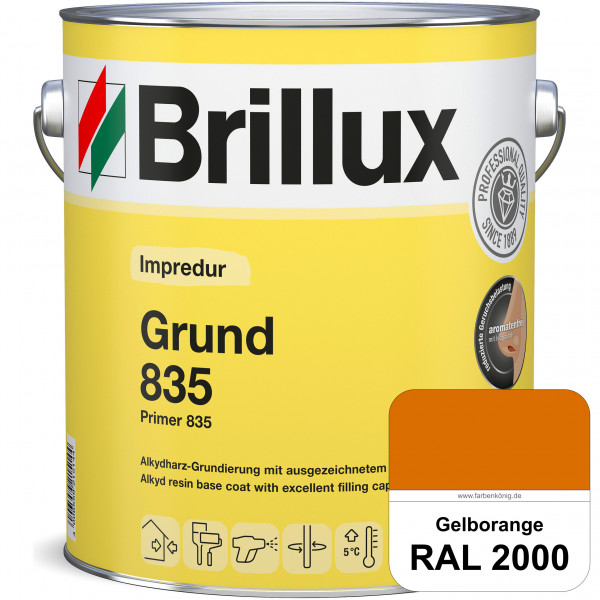 Impredur Grund 835 (RAL 2000 Gelborange) Grundierung für Laub- und Nadelholz wie Fenstern, Türen etc