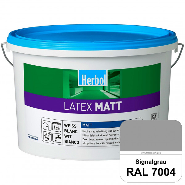 Latex Matt (RAL 7004 Signalgrau) Matte Latexfarbe mit hoher Strapazierfähigkeit