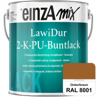 einzA LawiDur 2-K-PU-Buntlack - Hochglanz (RAL 8001 Ockerbraun)