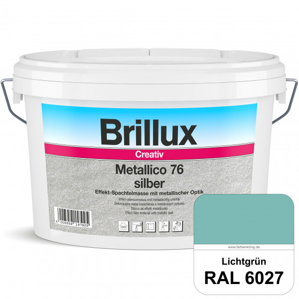 Creativ Metallico 76 (RAL 6027 Lichtgrün) Effektspachtelmasse für Oberflächen mit metallischer Optik