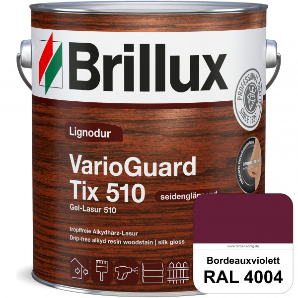 Lignodur VarioGuard Tix 510 (Gel-Lasur 510) RAL 4004 Bordeauxviolett