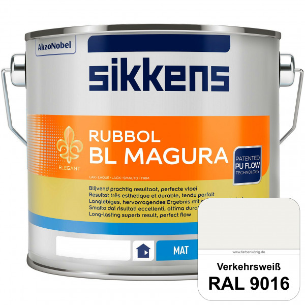 Rubbol BL Magura (RAL 9016 Verkehrsweiß) matter PU-Lack (wasserbasiert) innen & außen