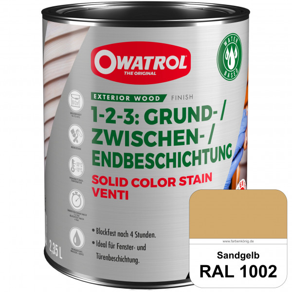 SOLID COLOR STAIN VENTI (RAL 1002 Sandgelb)