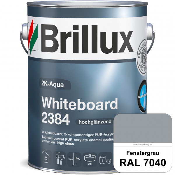 2K-Aqua Whiteboard 2384 (RAL 7040 Fenstergrau) Zur Erstellung von Whiteboardflächen für die Beschrif