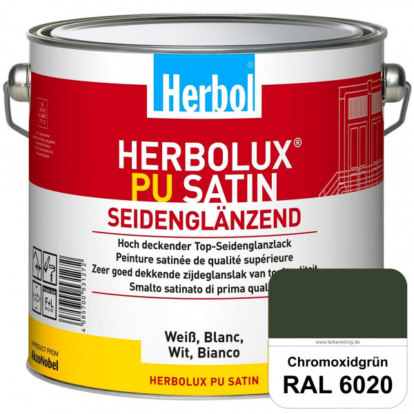 Herbolux PU Satin (RAL 6020 Chromoxidgrün) Top-PU-Seidenglanzlack (Innen & Außen)