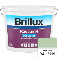 Rausan R K3 3510 (RAL 6019 Weißgrün) Organisch gebundener Rillenputz für wetterbeständige Oberfläche