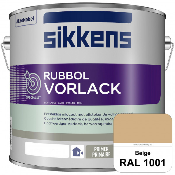Rubbol Vorlack (RAL 1001 Beige) Aromatenfreier Vorlack der Spitzenklasse (außen & innen)