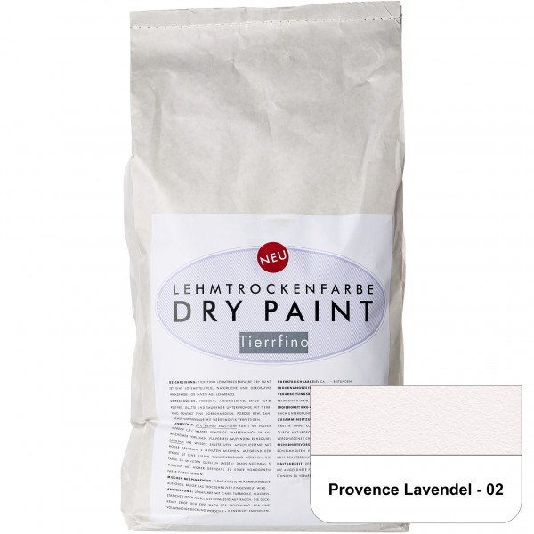 DRY-PAINT Lehmtrockenfarbe - Provence Lavendel - 02