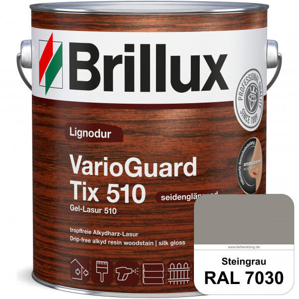 Lignodur VarioGuard Tix 510 (Gel-Lasur 510) RAL 7030 Steingrau