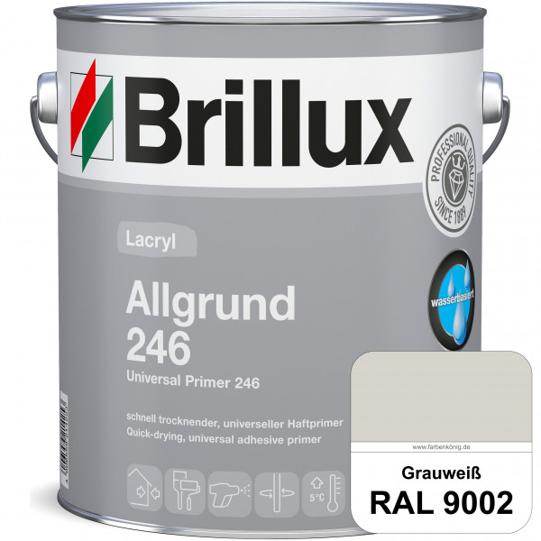 Lacryl Allgrund 246 (RAL 9002 Grauweiß) Grundierung für Acryl- und Alkydharzlacken auf Holz, Zink, v