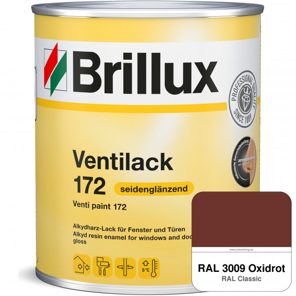 Ventilack Seidenglanz 172 (RAL 3009 Oxidrot)