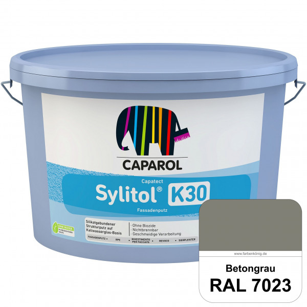 Capatect Sylitol Fassadenputz K30 (RAL 7023 Betongrau) Silikatisch gebundener Strukturputz nach DIN
