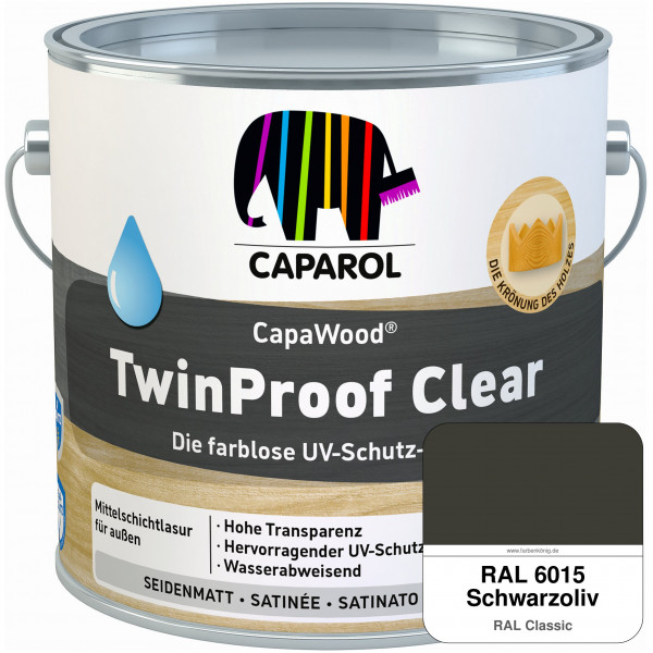 CapaWood® TwinProof Clear (RAL 6015 Schwarzoliv) - ersetzt Capadur TwinProof