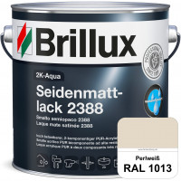 2K-Aqua Seidenmattlack 2388 (RAL 1013 Perlweiß) mechanisch und chemisch hoch belastbar für außen & i