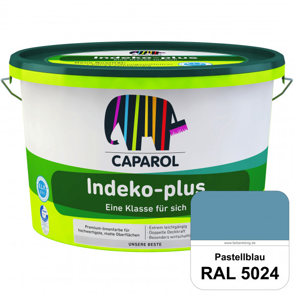 Indeko-plus (RAL 5024 Pastellblau) doppeldeckende matte & hochwertige Innenfarbe