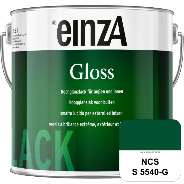 einzA Gloss (NCS S 5540-G) Hochwertiger Alkydharzlack in Premium-Qualität, hochglänzend.