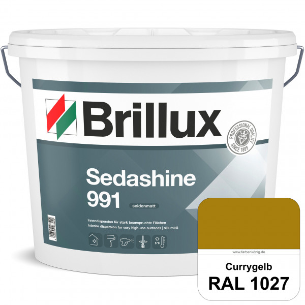 Sedashine 991 (RAL 1027 Currygelb) Seidenmatte Innendispersion für hoch strapazierfähige & gut reini