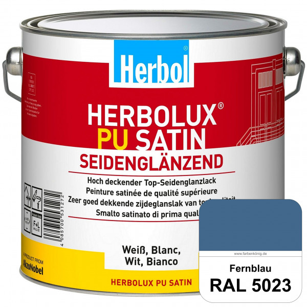 Herbolux PU Satin (RAL 5023 Fernblau) Top-PU-Seidenglanzlack (Innen & Außen)